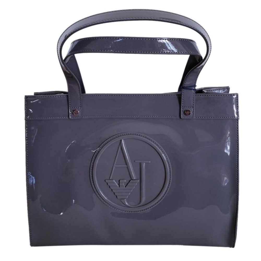 Armani Jeans Gray Borsa Shopping Tote (NWT)